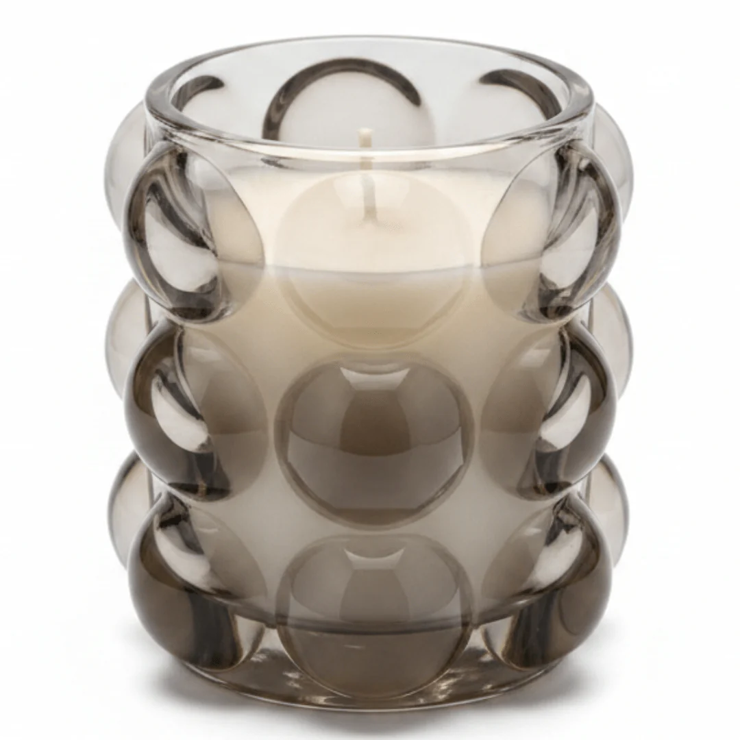 Home Fragrance Bay Leaf & Lime Mini Decorative Scented Candle in Glass Cup – 9 cm
