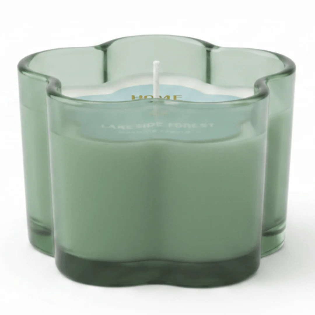Home Fragrance Lakeside Forest Nature Inspired Scented Candle for Relaxation – 8 × 6 cm