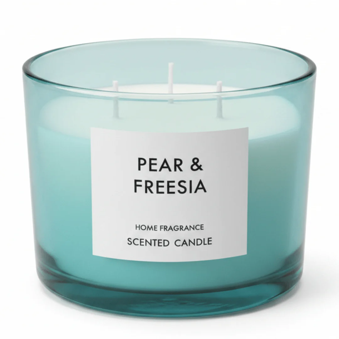 Home Fragrance Scented Candle in Glass Cup | 8×11 cm | Clean Cotton / Maple Leaf & Apple / Amber & Ginger Lily / Pear & Freesia - Image 7