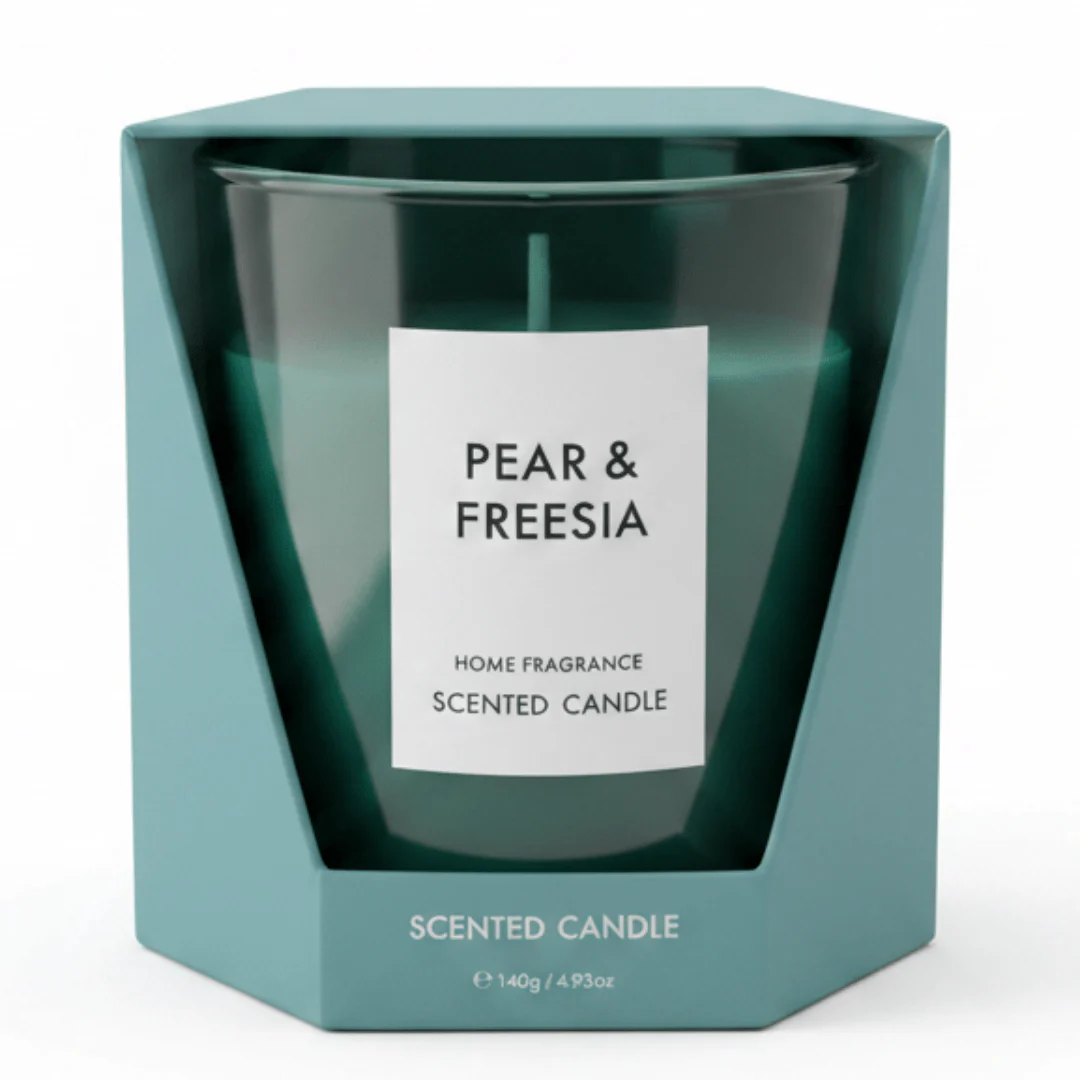 Home Fragrance Scented Candle in Glass Cup | Luxury Aromatherapy Candle | 8×7cm | Amber & Ginger Lily / Pear & Freesia / Clean Cotton / Maple Leaf & Apple - Image 5