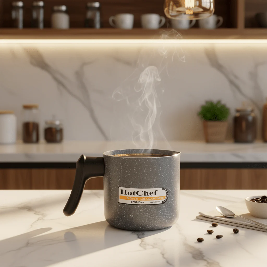 HotChef Grey Non-Stick Coated Coffee Warmer — 12cm | - Image 2