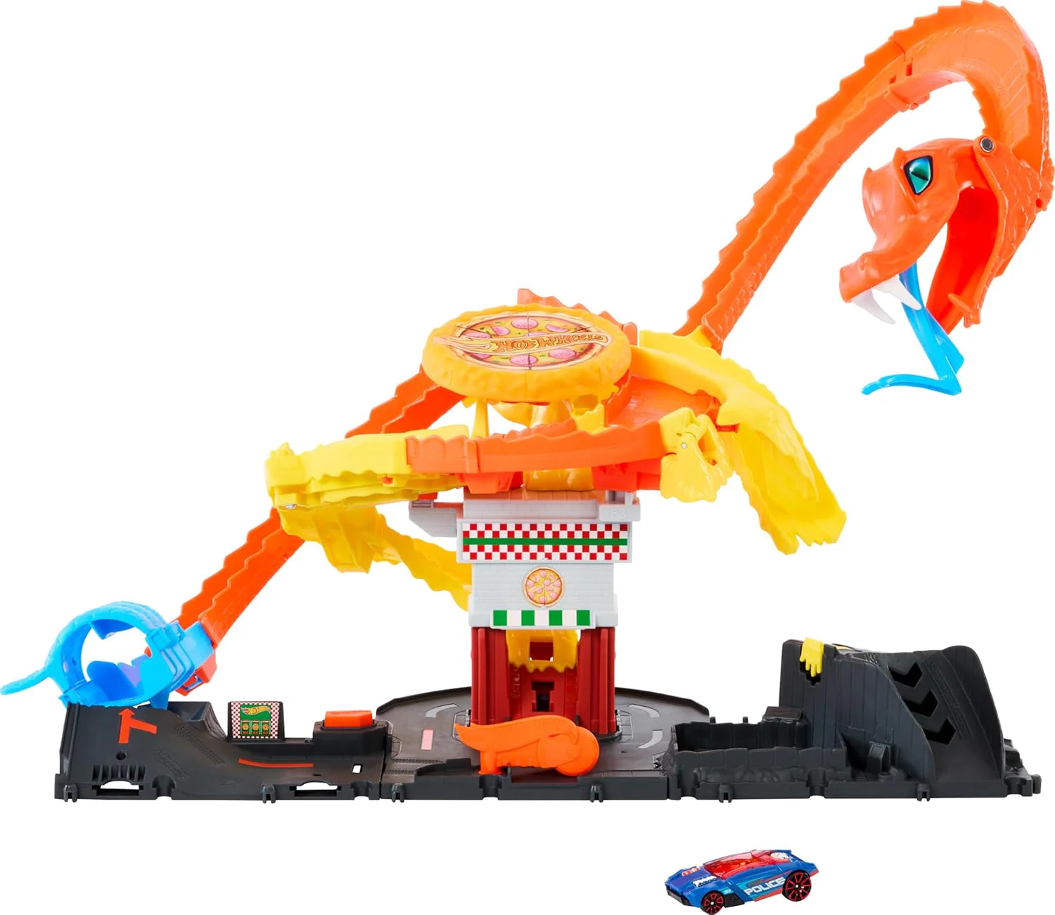 Hot Wheels Rex, Pizza Slam Cobra Attack, Connect-Expand-Create, HTN81