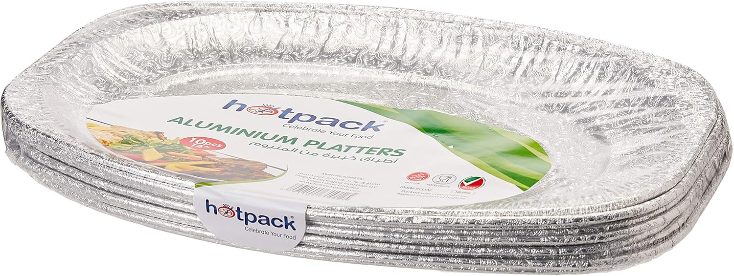 Hotpack 10pcs Aluminium Platter 14" - Image 3
