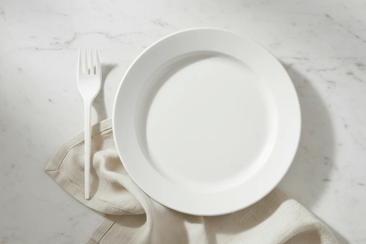 Hotpack Disposable Plastic Forks 50pcs – White Finish - Image 3
