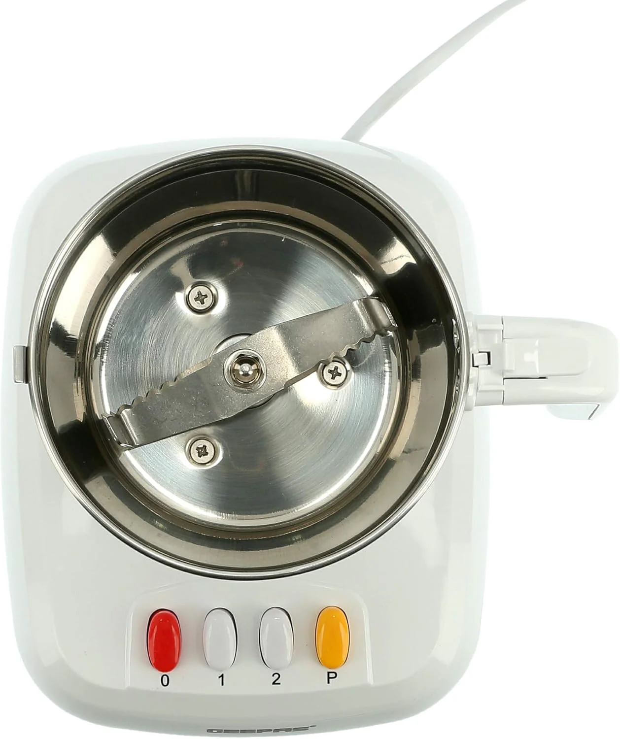 Geepas Food Processor, Stainless Steel Cutting Blade, GCG286 | Transparent Lid | 600W Motor with Overheat Protection | Ideal for Coffee Beans, Spices, & Dried Nuts Grinding - Image 2