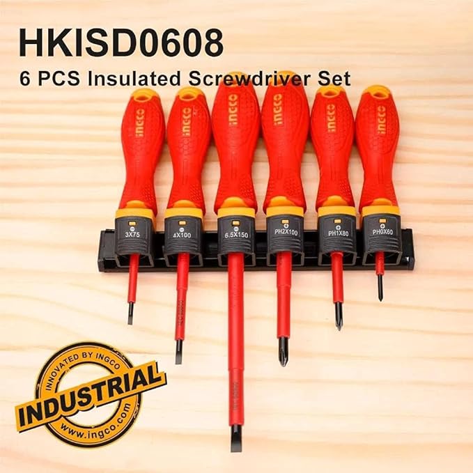 INGCO 6pcs Insulated Screw Driver Set, - Image 2