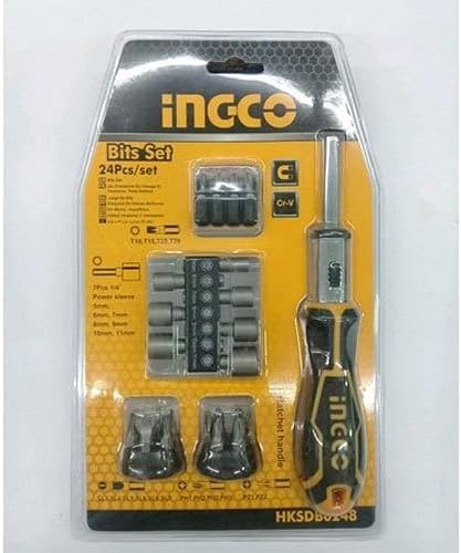 INGCO Ratchet Handle and Bits 24pcs set - Image 2