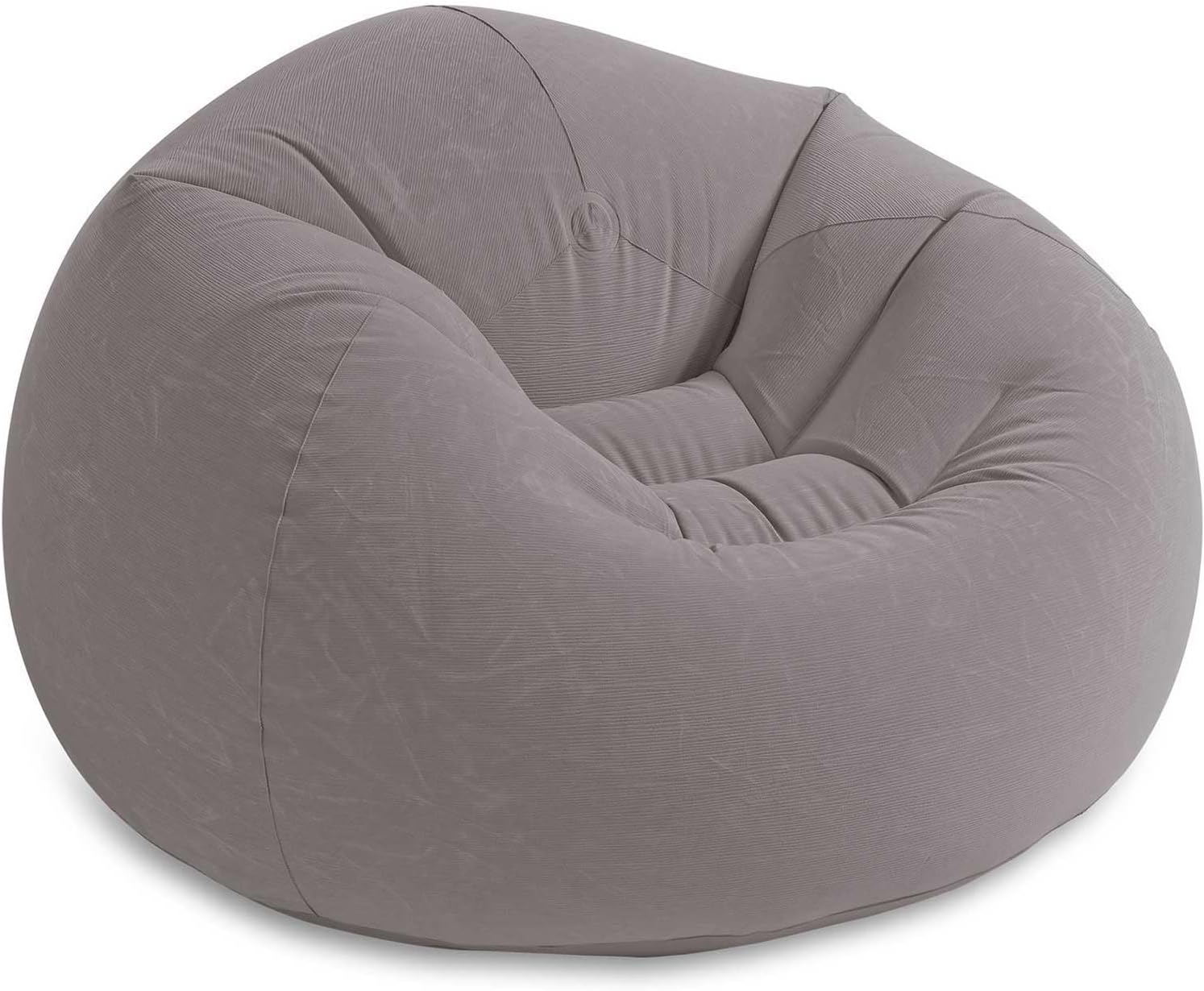 Intex Beanless Bag Inflatable Chair – Grey | 107 x 104 x 69 cm