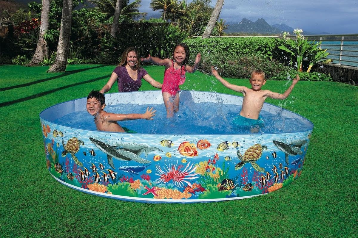 Intex Snapset Paddling Pool – Ocean Reef Design | 244cm × 46cm - Image 2