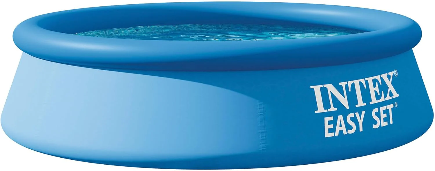 Intex Easy Set Inflatable Above Ground Pool – 8" x 24" | Quick Setup Backyard Pool