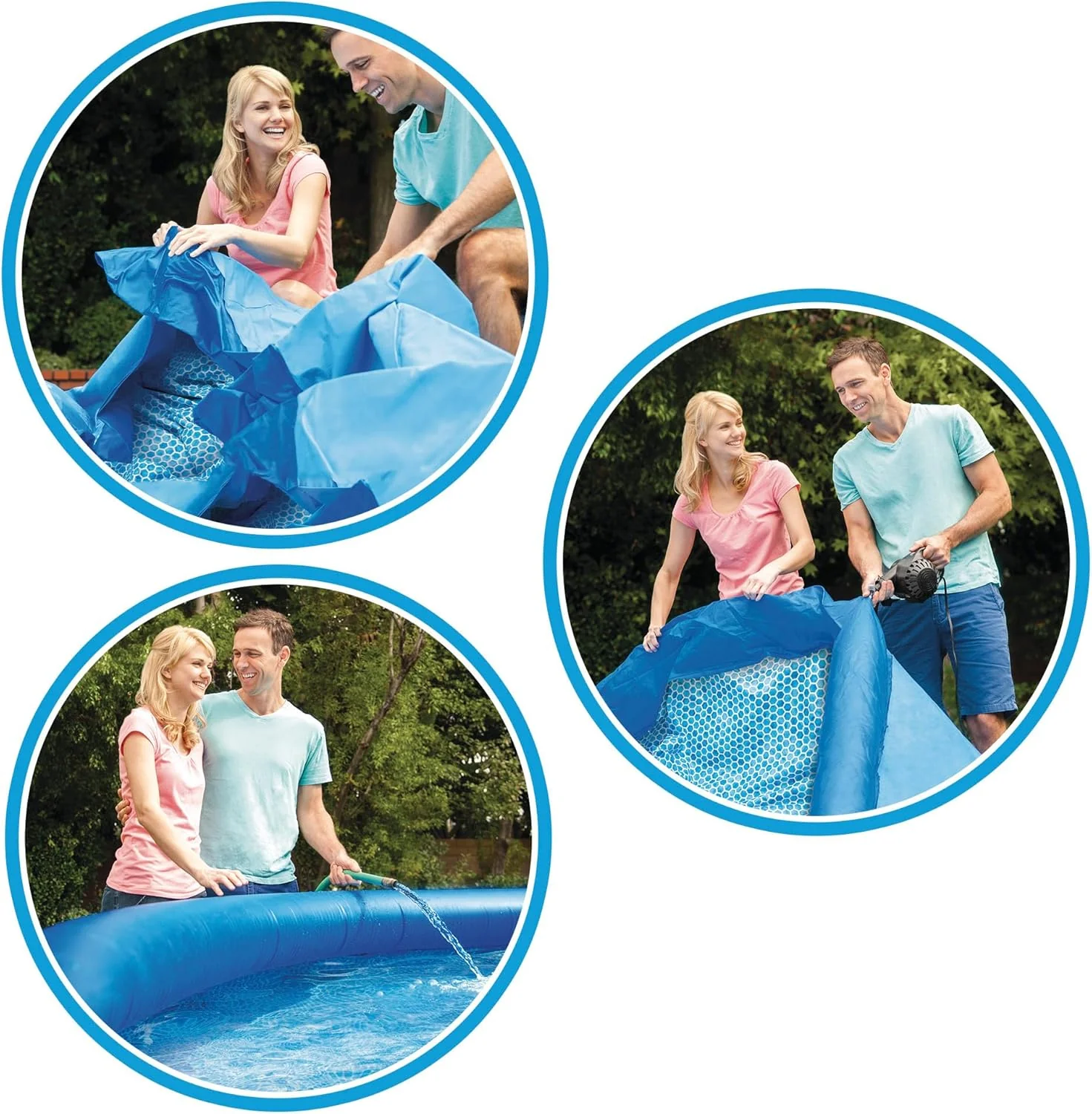Intex Easy Set Inflatable Above Ground Pool – 8" x 24" | Quick Setup Backyard Pool - Image 3