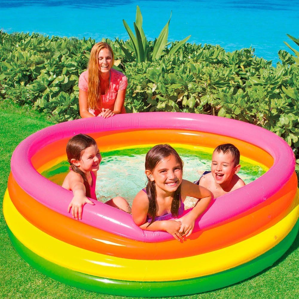 Intex Sunset Glow Inflatable Swimming Pool – 4-Ring | 168 x 46 cm - Image 2