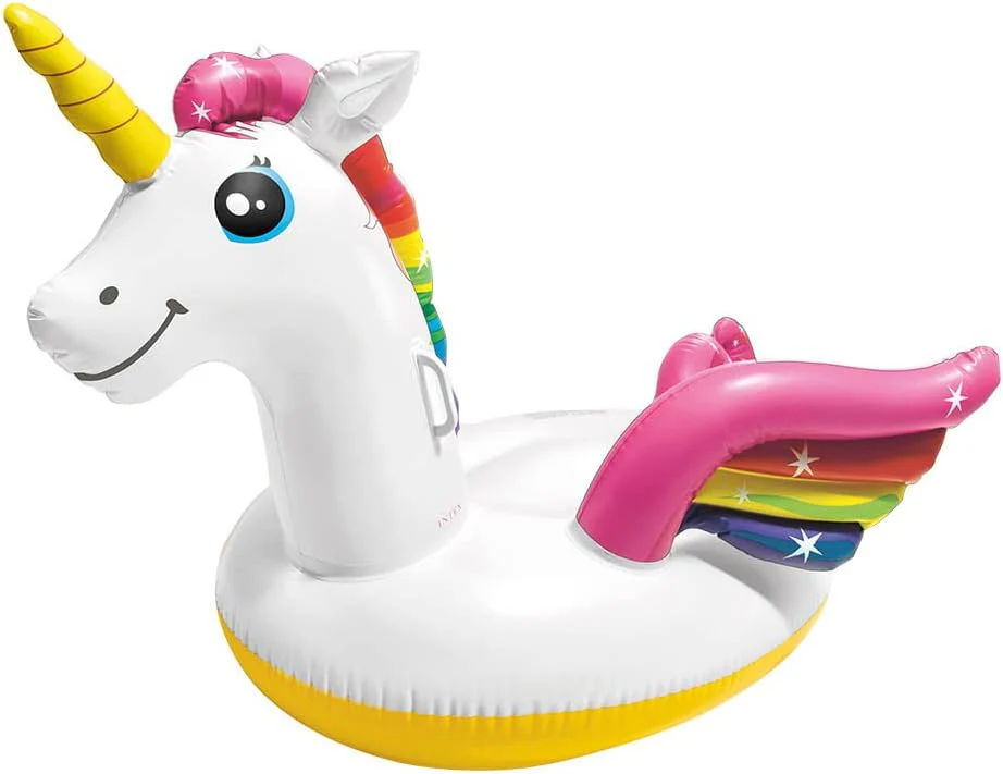 Intex Unicorn Pool Floater, 57561, Multicolor-102X140X198CM-Ages 3