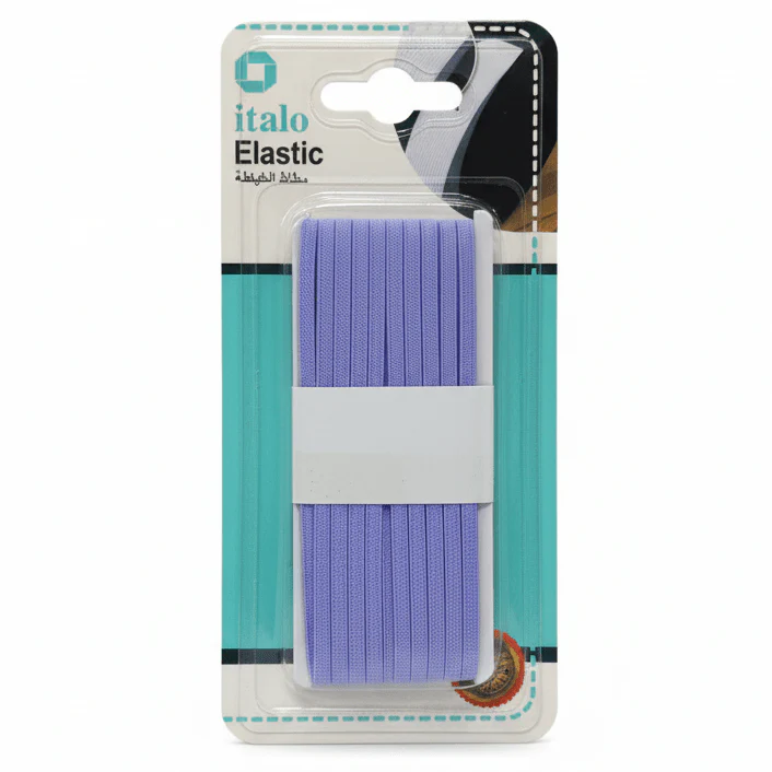 Italo Elastic Sewing Ribbon – Purple | 0.3cm × 5m