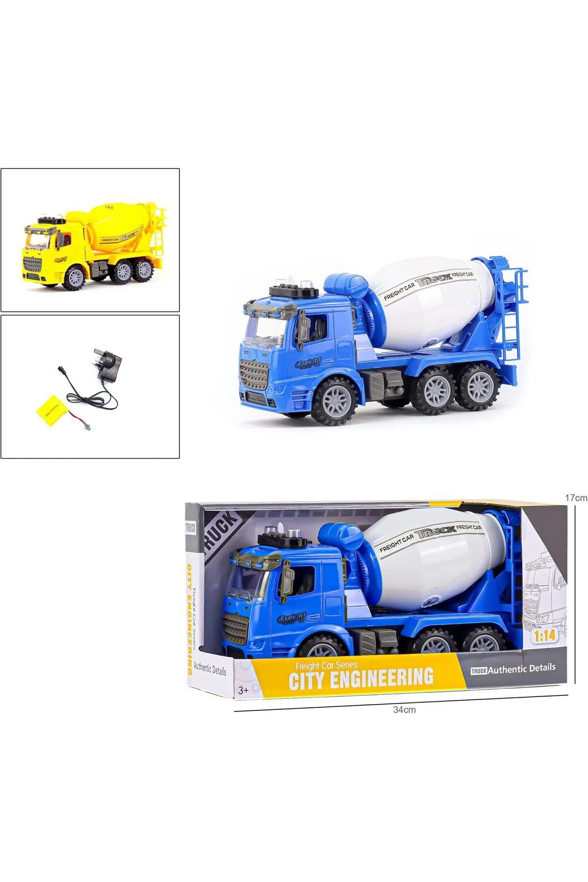 Jawda  Freight Car Series Truck  with Light & Sound, Blue, 98-614A - Image 3