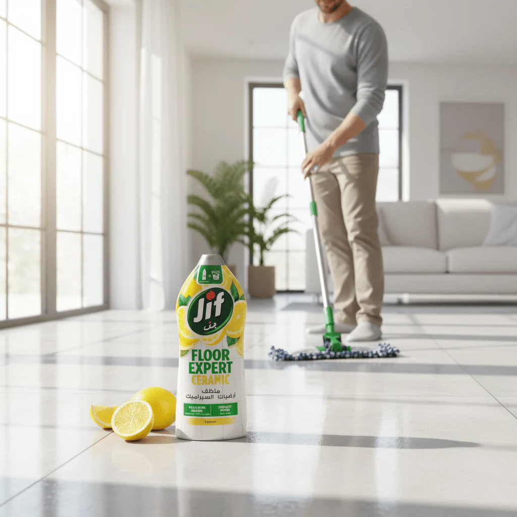 Jif Ceramic Lemon Floor Expert Liquid Cleaner-1500ml - Image 2