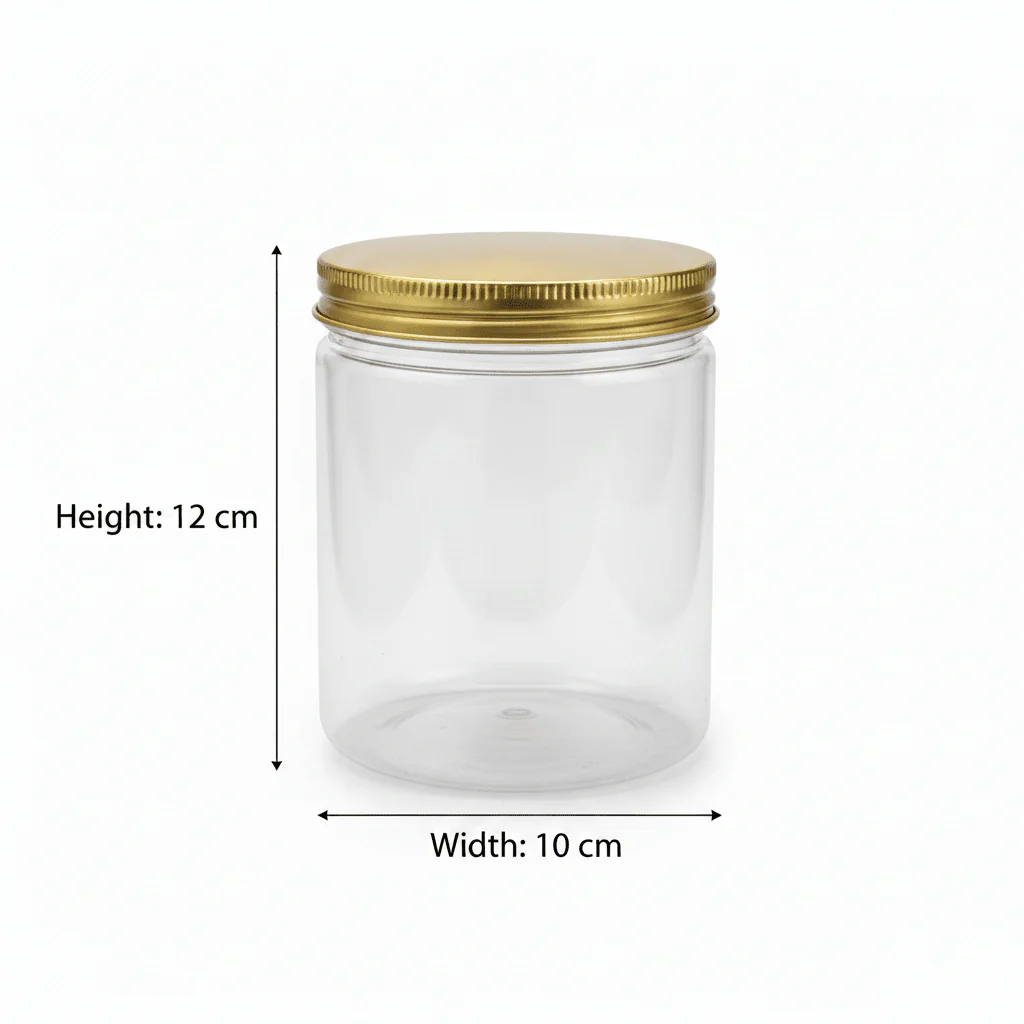 Jiham 3PCS Plastic Storage Jar Set 850ml - 10 × 12 cm - Image 3