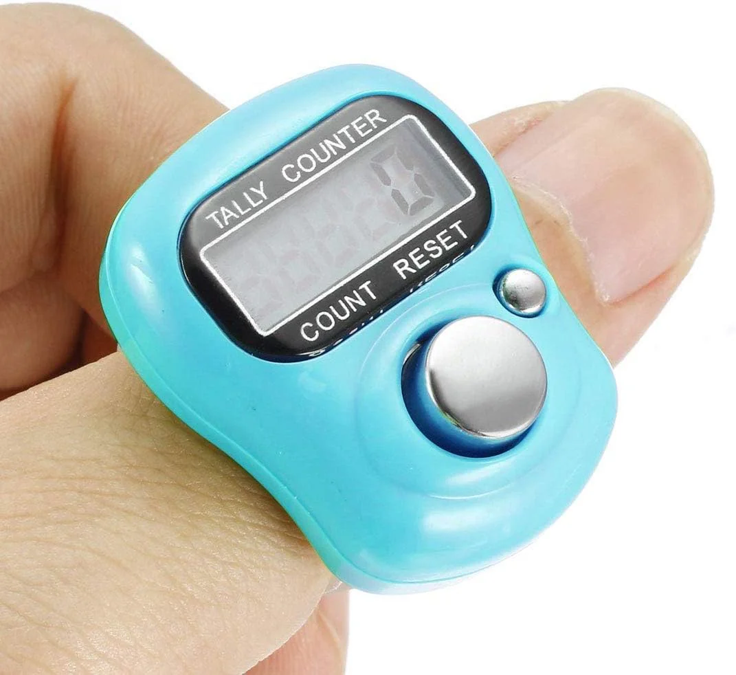 Jixin Glitter Design Digital Finger Tally Counter – Assorted Colors - Image 3