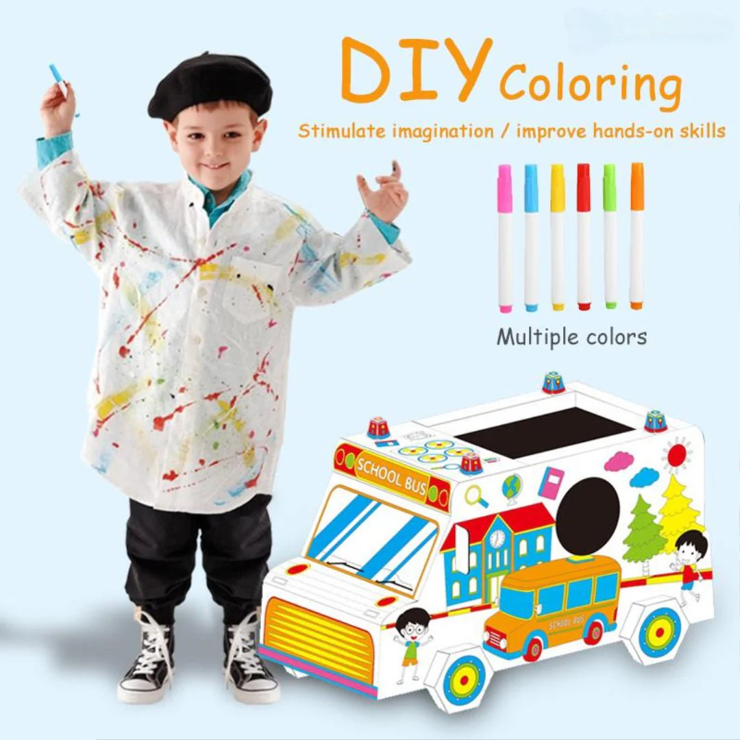 Joodi Graffiti Transport Cardboard Cosplay DIY Set, Role Playing, Develop Intelligence - Image 4