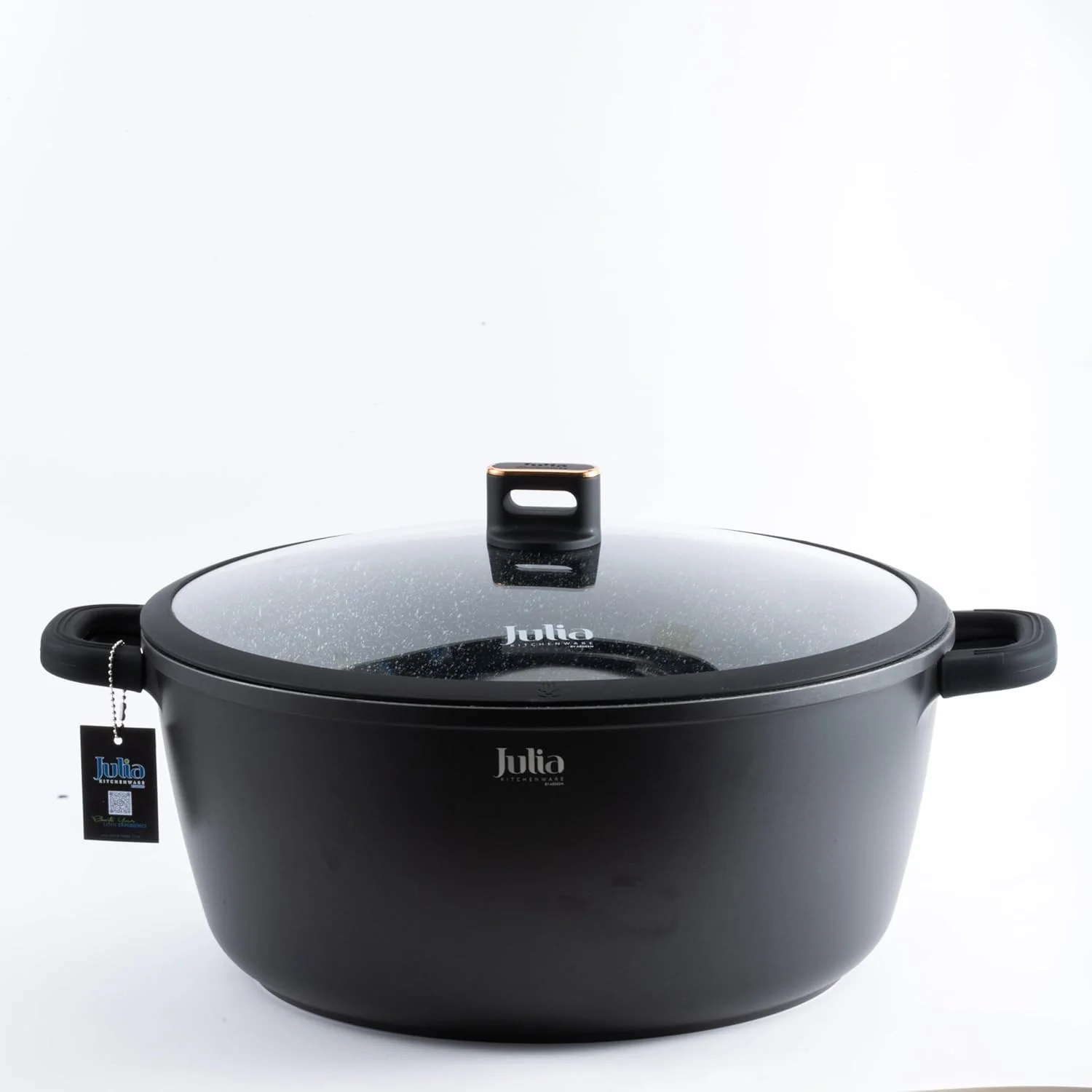 Julia Elite-Pro Plus Casserole With Lid 40cm-Black