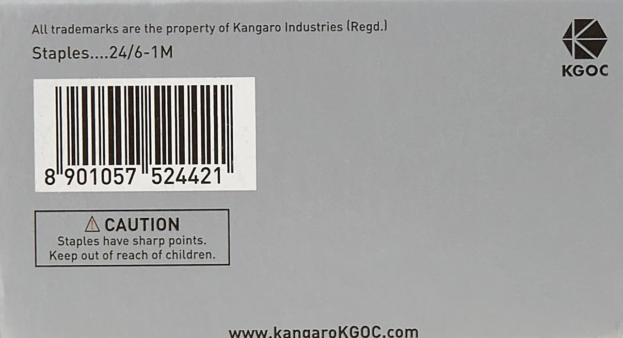Kangaro 24/61-M No. 24/6 Staples â€“ Pack Of 1000 - Image 2