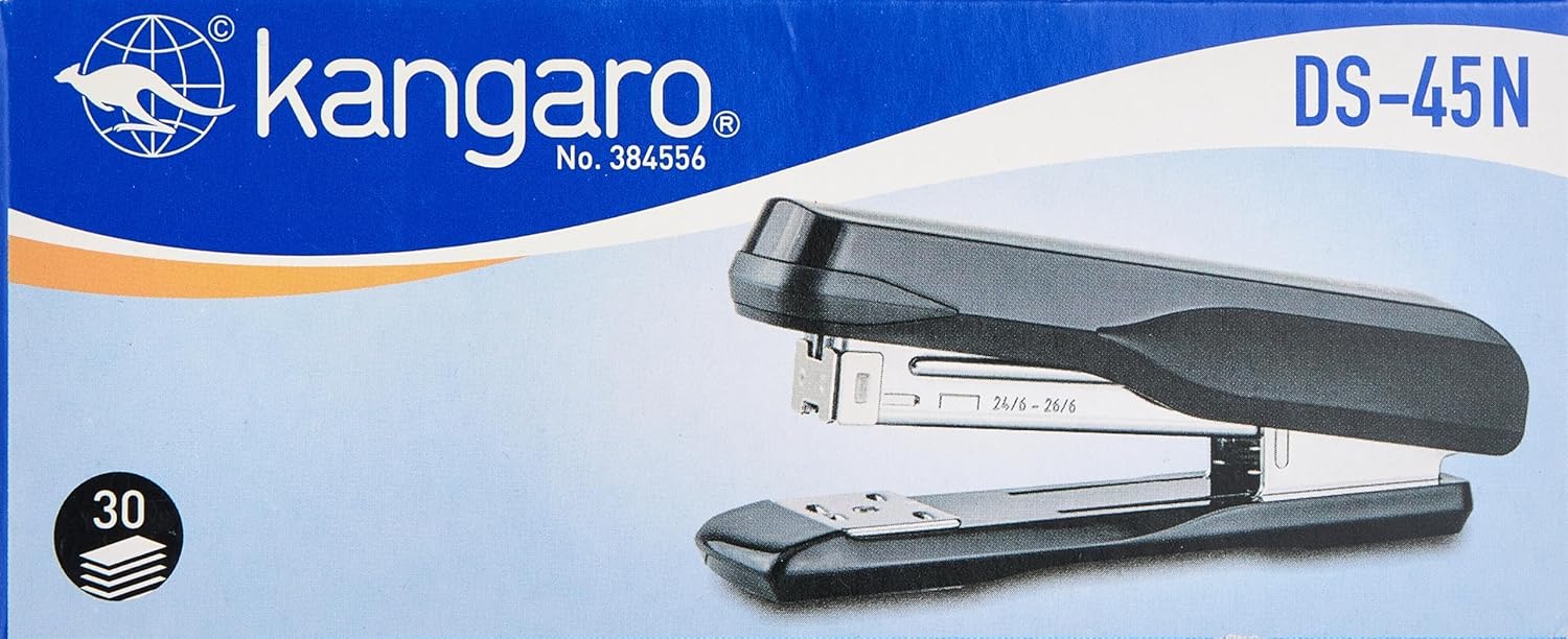 Kangaro Stapler DS45N Plastic Body Capacity 30 Sheets-Black Color - Image 4
