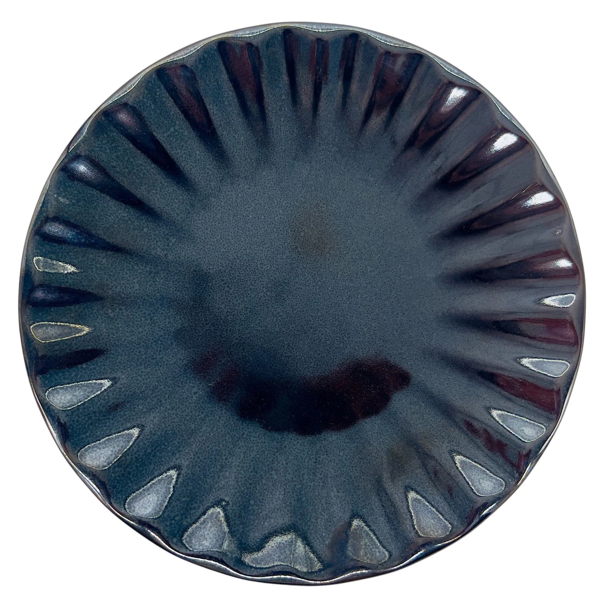 Keramika Ceramic Dinner Plate 22cm, Dark Brown