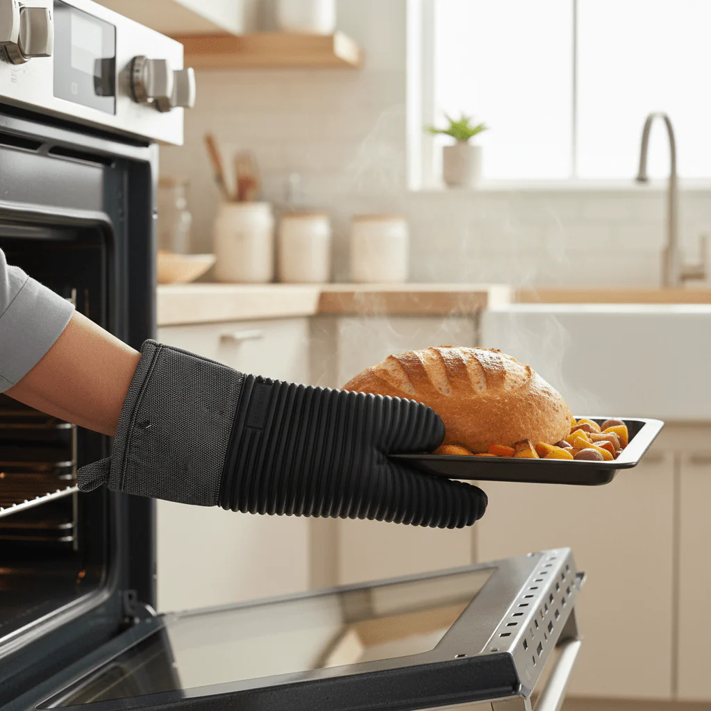 Kitchen Aid Silicone Microwave Oven Glove 17cm*33cm, Assorted Color - Image 2