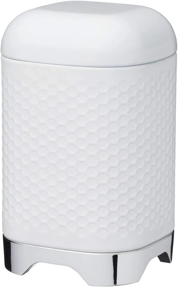 Kitchen Craft Metal Canister 11cm*11cm*19cm, White - Image 2