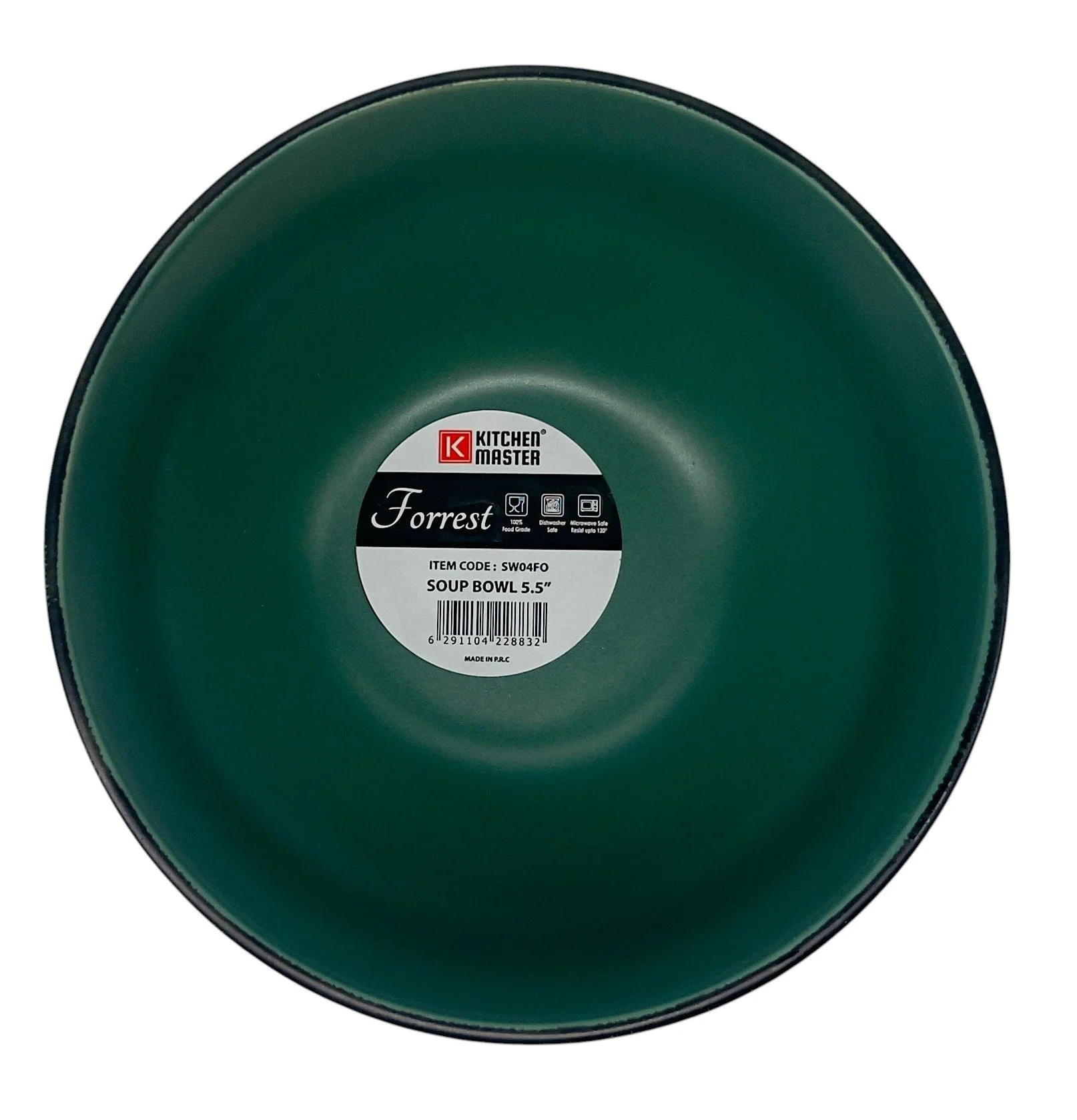 Kitchen Master Forest Porcelain Bowl 5.5", Green, SW04FO - Image 3