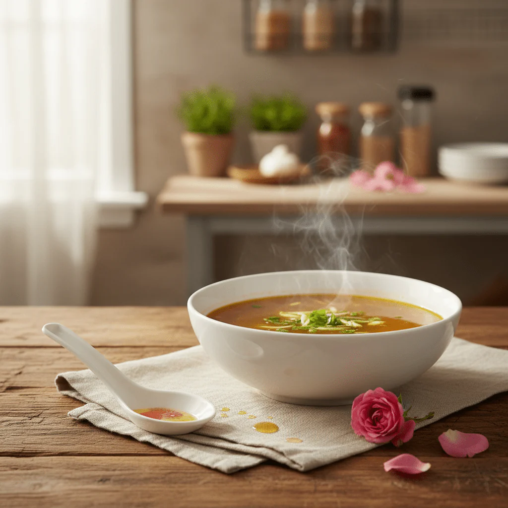 Kitchenmark White Melamine Soup Spoon – Pink Floral Design | 13.5cm - Image 2