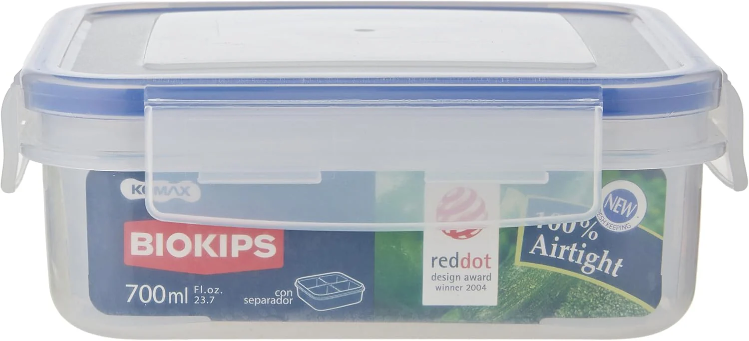 Komax Food Saver with Separator, Clear, 700 ml, Square, Plastic - Image 4