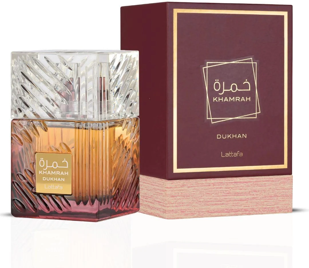 Lattafa Khamrah Dukhan Eau de Parfum 100ml – Smoky Sweet Oriental Luxury Fragrance