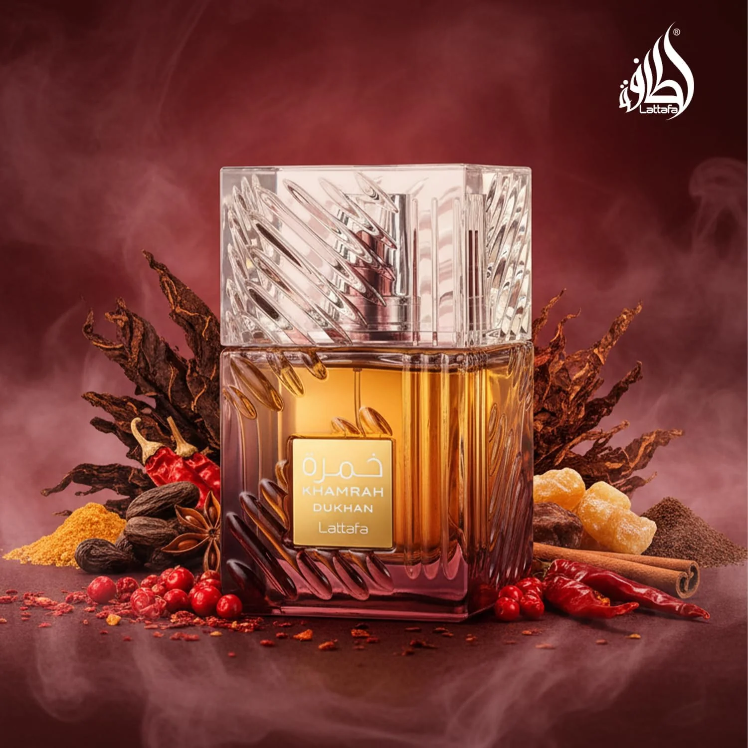 Lattafa Khamrah Dukhan Eau de Parfum 100ml – Smoky Sweet Oriental Luxury Fragrance - Image 3
