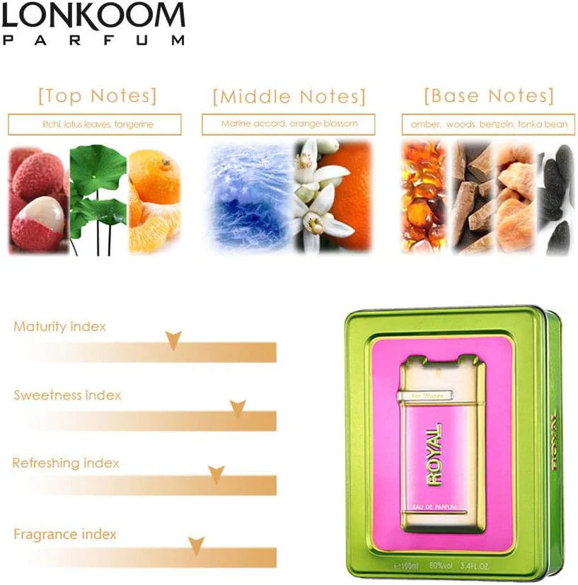 Lonkoom Royal For Women Woody Spicy Fragrance Women Perfume Eau de Perfume Spray-100ML - Image 4