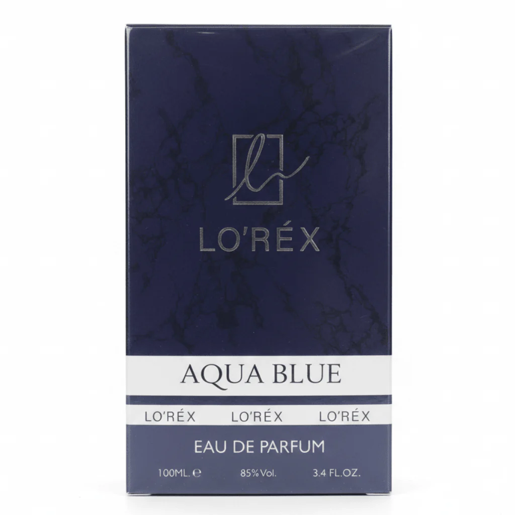 Lo'réx Aqua Blue Eau de Parfum 100ml – Fresh Aquatic Fragrance for Men