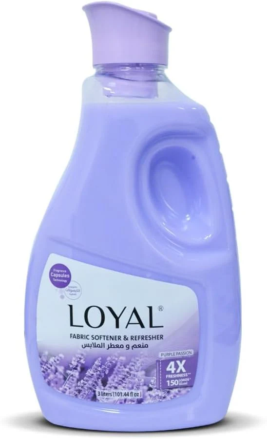 Loyal Purple Passion Fabric Softener & Refresher 3L, 4X Freahness, 150 Loads