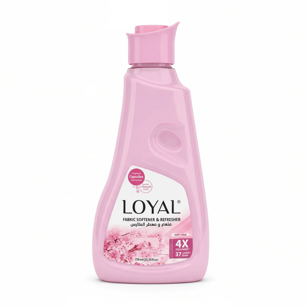 Loyal Soft Pink Fabric Softener & Refresher 750ml, 4X Freahness, 37 Loads