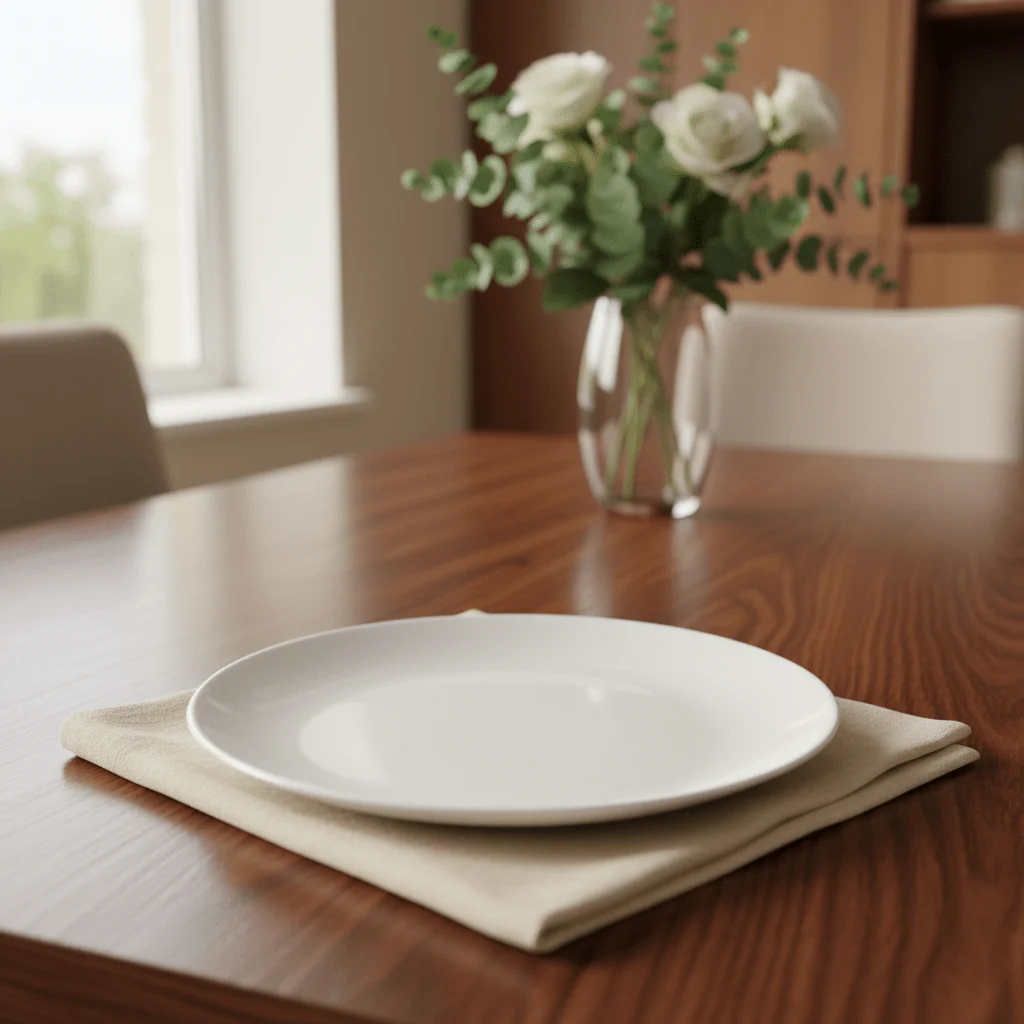 Luhpar Everyday White Round Ceramic Plate 6 Inch – Side Plate for Snacks, Desserts & Light Meals - Image 2