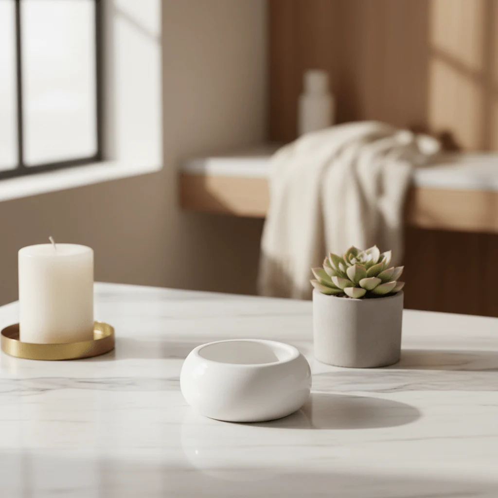 Luhpar Mini White Round Ceramic Dish 3 Inch – Small Serving Dish for Sauces, Spices & Condiments - Image 2