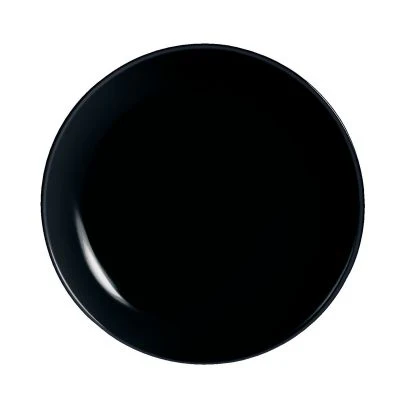 Luminarc Porcelain  Black Diwali Plate 27Cm Made In France