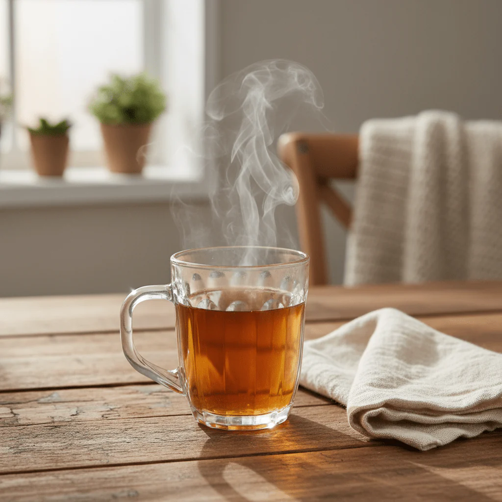 Luminex Minimalist Clear Glass Mug with Comfortable Handle for Tea Coffee 200ml - Image 2