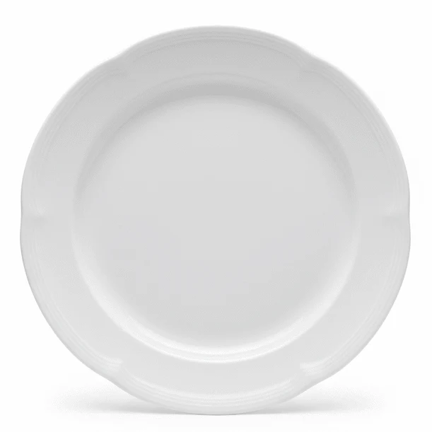Luhpar Classic White Round Ceramic Dinner Plate, 11 Inch – Premium Minimalist Tableware Plate for Home, Restaurant & Catering Use