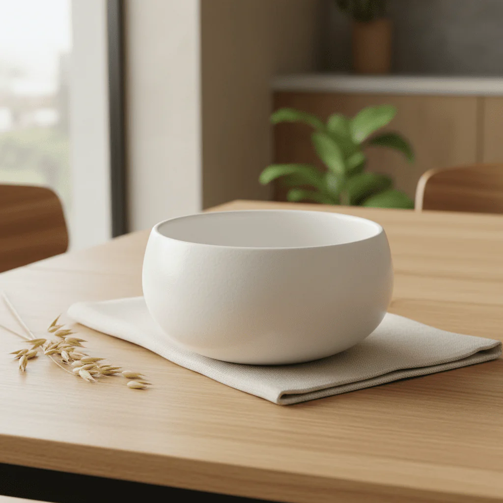 Luhpar white Solid Matt Ceramic Soup & Cereal Bowl – 12.5 cm / 500 ml - Image 2