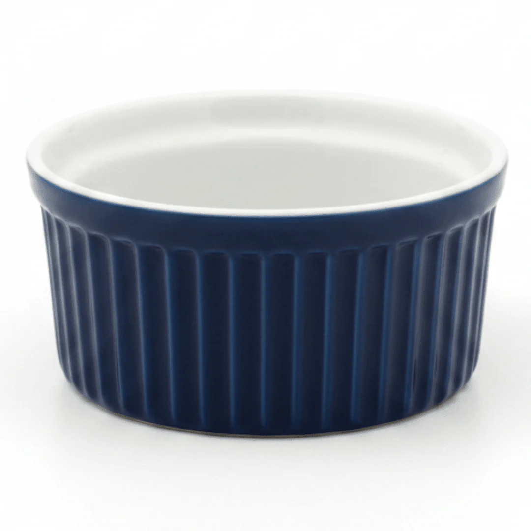 Luxehome Premium Green & White Ceramic Ramekin Bowl | 9×4cm |Green & White , Navy Blue & White | - Image 4