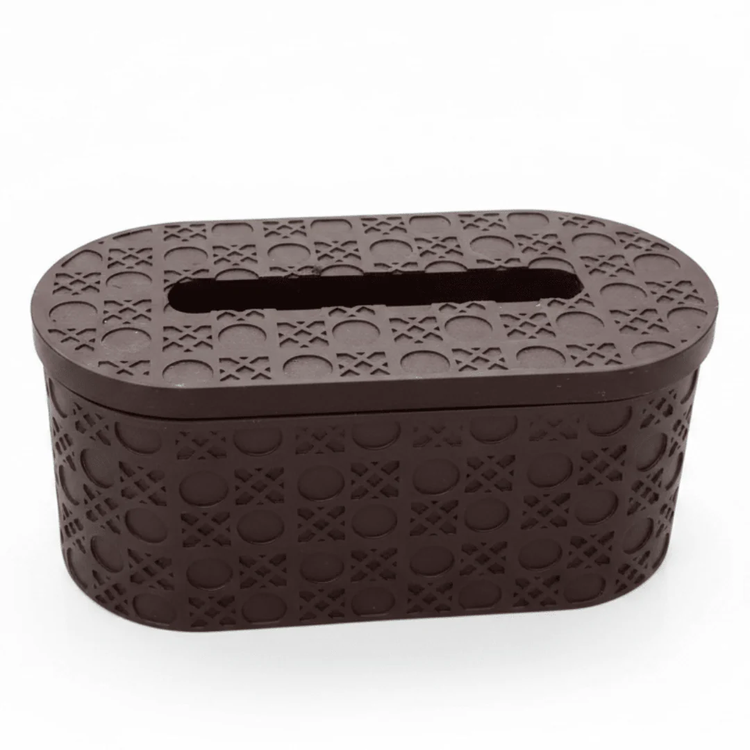Luxury Brown Pop Tissue Box with Modern Decorative Finish – Elegant Tissue Holder  for Home and Office 21×10 cm