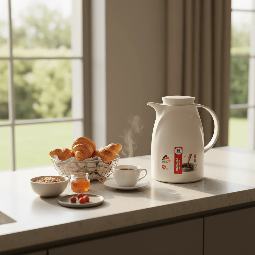 Markutec Vacuum Flask 1.5L– Off White | Made in Germany - Image 3