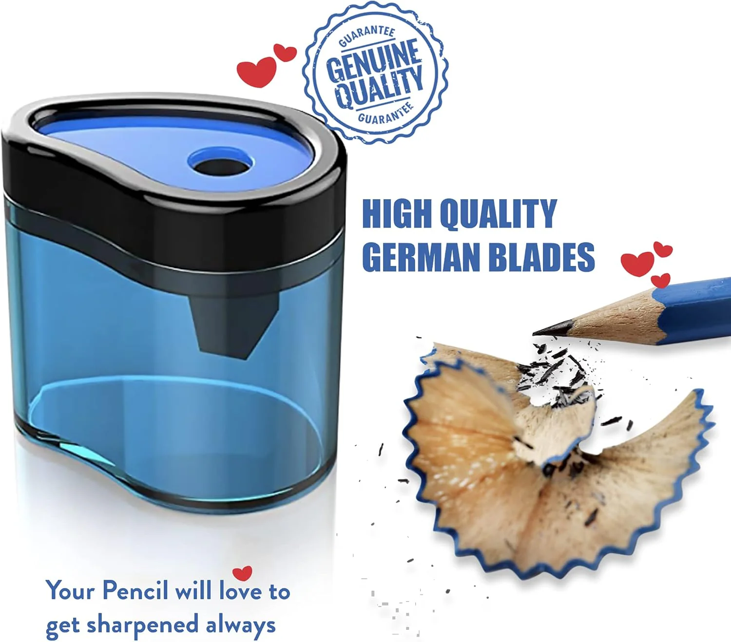 Maxi Hexagonal Black Lead Pencil 12X2Pkt+Plastic Clear Ruler 15Cm+Single Hole Barrel Sharpener + Classic Eraser-2Pcs - Image 2