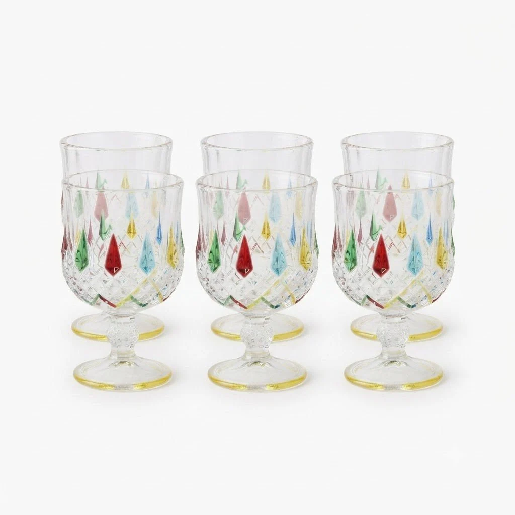Mayflower 7 Pcs Crystal Glass Decanter Set – 1 Decanter & 6 Glasses - Image 4