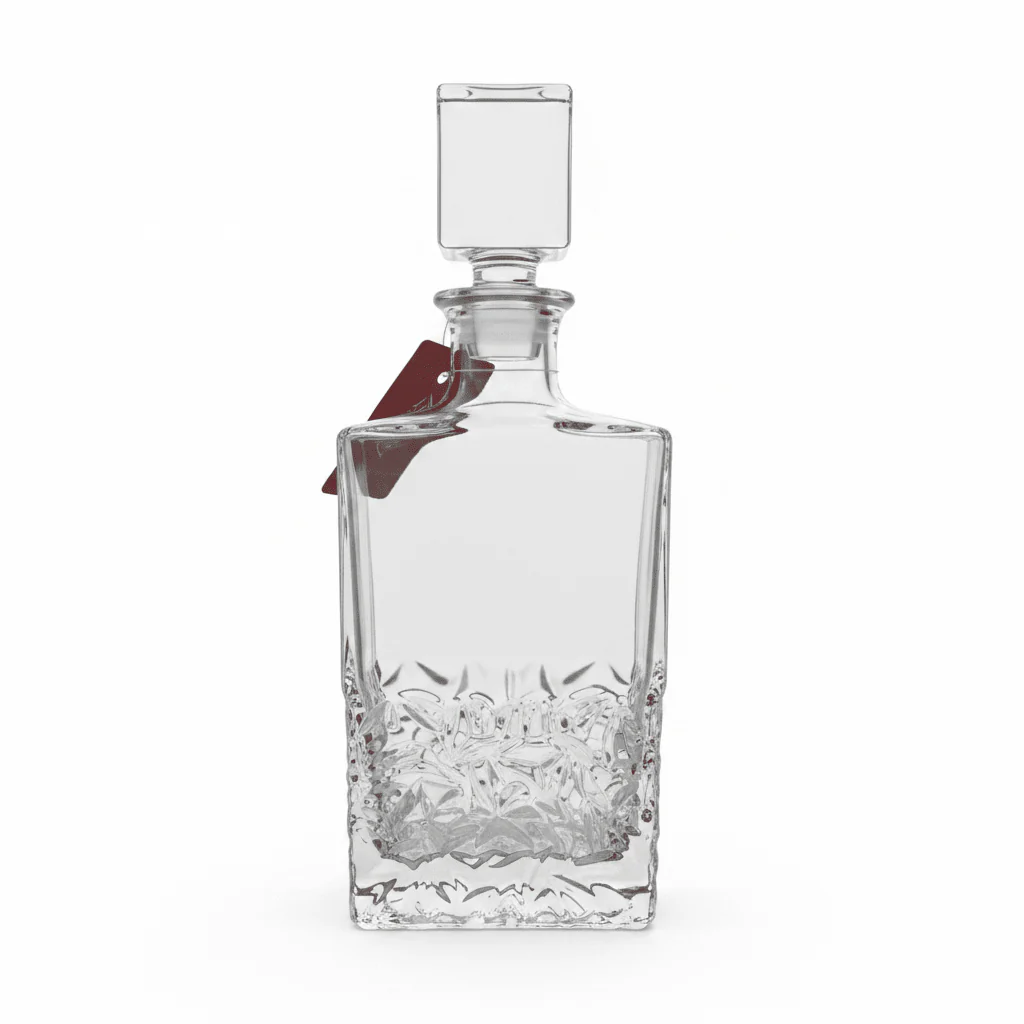 Mayflower 7-Piece Crystal Glass Decanter Set - 1 Decanter & 6 Glasses - Image 2